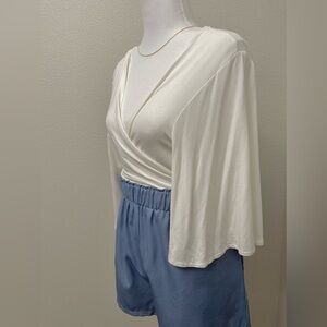 New - Navy Blue Elastic Shorts with pockets